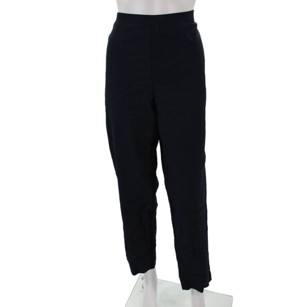 Lynn Ritchie Women Dress Pants Blue Spandex Pull On Inseam 30 Size L